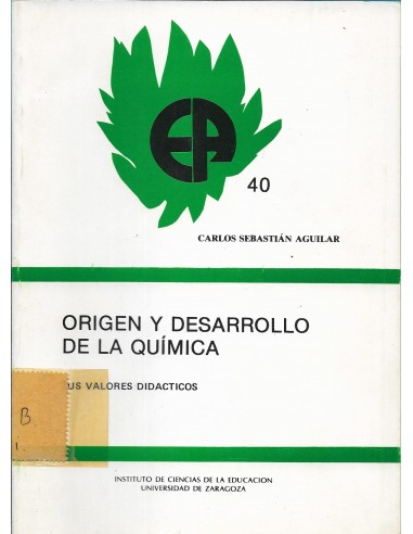 ORIGEN Y DESARROLLO DE LA QUÍMICA