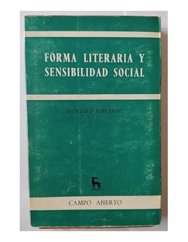 FORMA LITERARIA Y SENSIBILIDAD SOCIAL