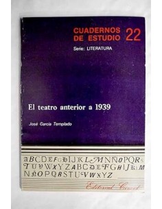 EL TEATRO ANTERIOR A 1939