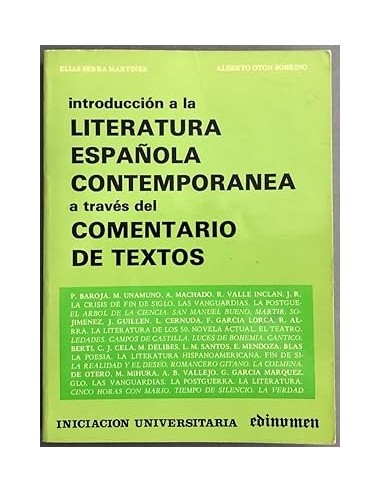 INTRODUCCIÓN A LA LITERATURA ESPAÑOLA...