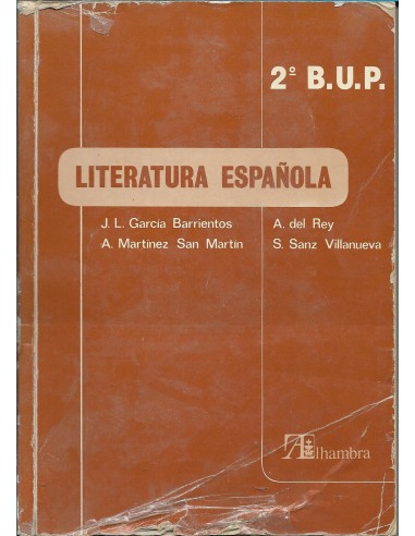 LITERATURA ESPAÑOLA 2º B.U.P.