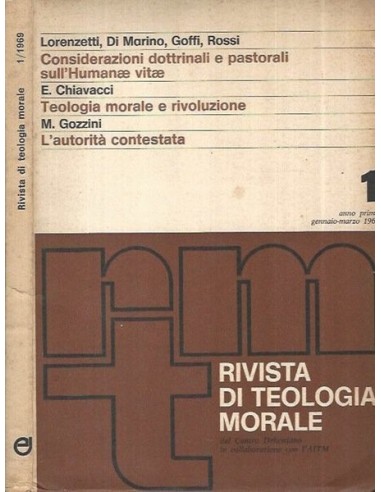 RIVISTA DI TEOLOGÍA MORALE 1