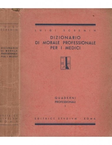 DIZIONARIO DE MORALE PROFESIONALE PER...