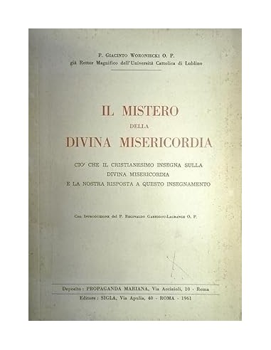 IL MISTERO DELLA DIVINA MISERICORDIA