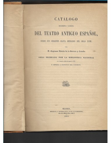 CATÁLOGO BIBLIOGRÁFICO Y BIOGRÁFICO...