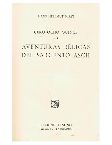 CERO-OCHO QUINCE AVENTURAS BÉLICAS...