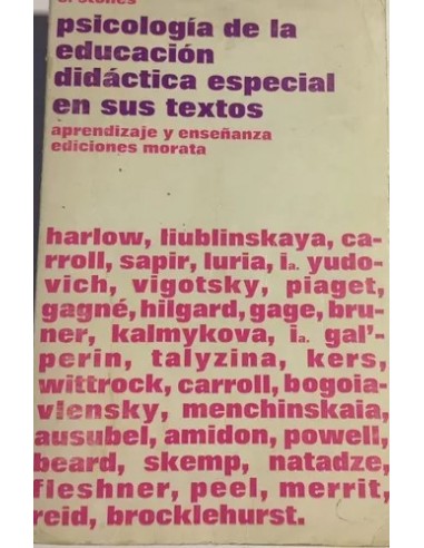 PSICOLOGÍA DE LA EDUCACIÓN DIDÁCTICA...