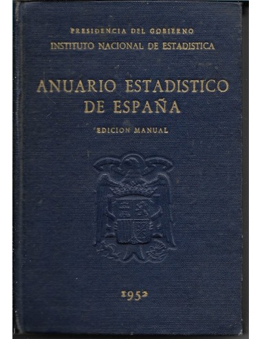 ANUARIO ESTADÍSTICO DE ESPAÑA 1952...