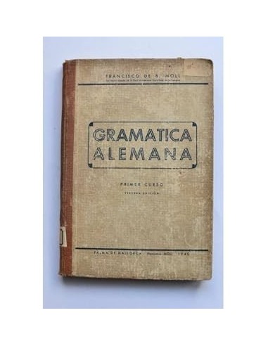 GRAMÁTICA ALEMANA Primer Curso...