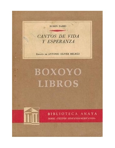 CANTOS DE VIDA Y ESPERANZA Edición de...