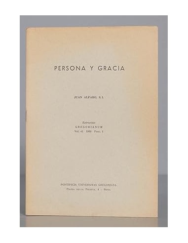 PERSONA Y GRACIA Extractum...