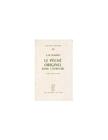 LE PÉCHE ORIGINEL DANS L´ÉCRITURE