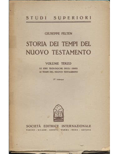 STORIA DEI TEMPI DEL NUOVO TESTAMENTO...