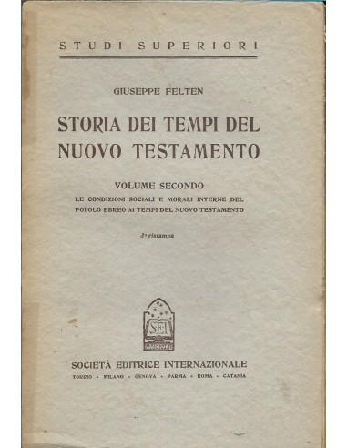 STORIA DEI TEMPI DEL NUOVO TESTAMENTO...