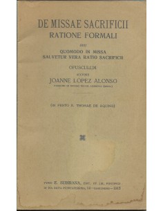 DE MISSAE SACRIFICII...