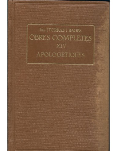 OBRES COMPLETES XIV APOLOGÈTIQUES