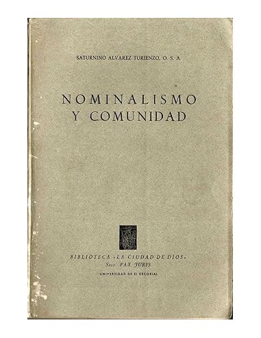 NOMINALISMO Y COMUNIDAD