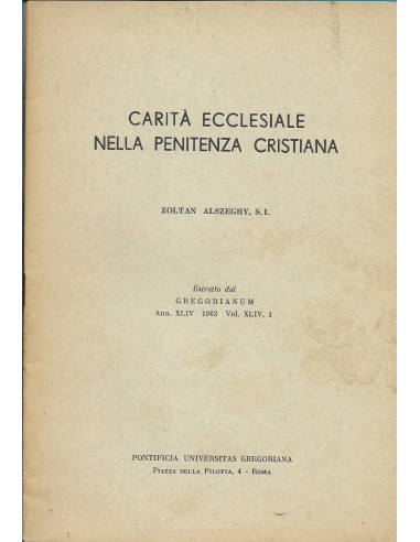 CARITÀ ECCLESIALE NELLA PENITENZA...