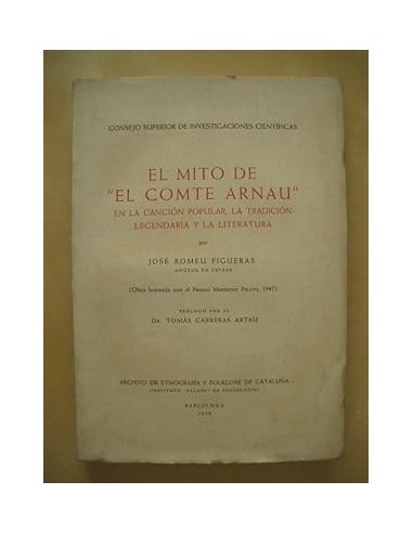 EL MITO DEL COMTE ARNAU en la canción...