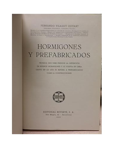 HORMIGONES Y PREFABRICADOS