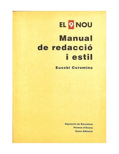 EL 9 NOU MANUAL DE REDACCIÓ I ESTIL