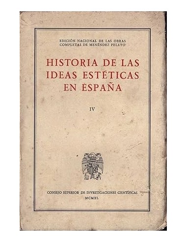 HISTORIA DE LAS IDEAS ESTÉTICAS EN...
