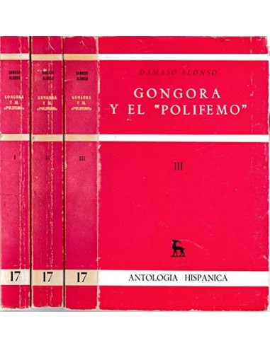 GÓNGORA Y EL POLIFEMO Tres tomos