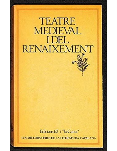 TEATRE MEDIEVAL I DEL RENAIXEMENT