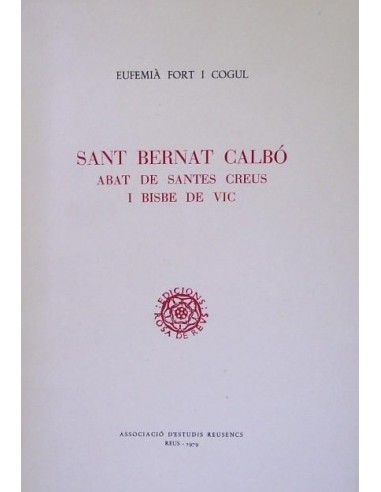 SANT BERNAT CALBÓ Abat de Santes...