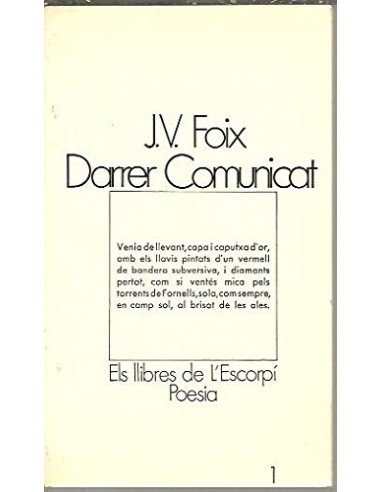 DARRER COMUNICAT