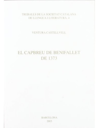 EL CAPBREU DE BENIFALLET DE 1373