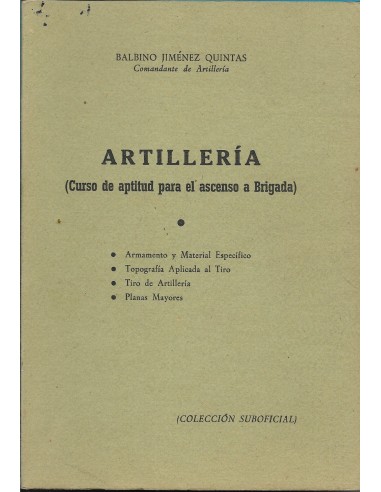 ARTILLERÍA Curso de aptitud para el...