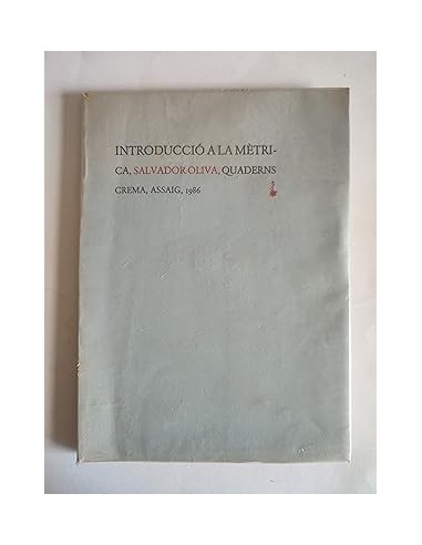 INTRODUCCIÓ A LA MÈTRICA