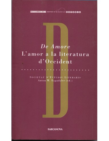 DE AMORE L´AMOR A LA LITERATURA...
