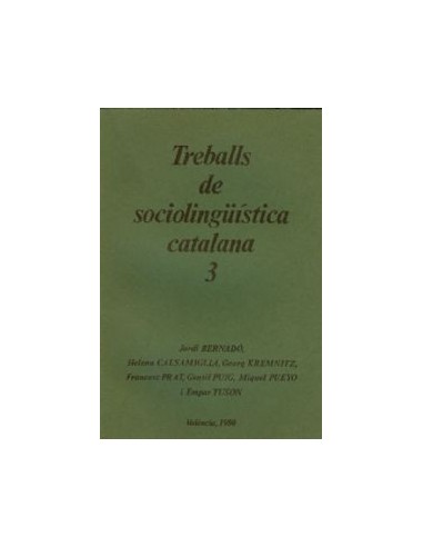 TREBALLS DE SOCIOLINGÜÍSTICA CATALANA 3
