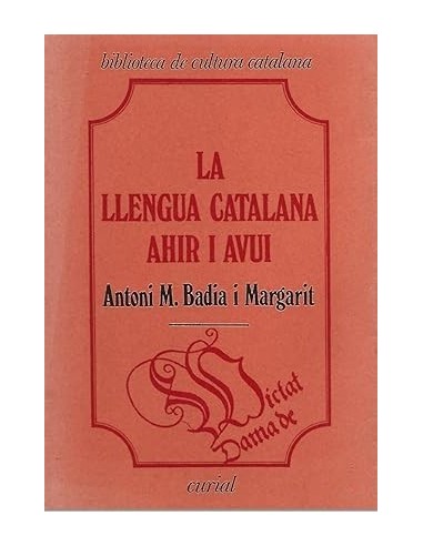 LA LLENBGUA CATALANA AHIR I AVUI