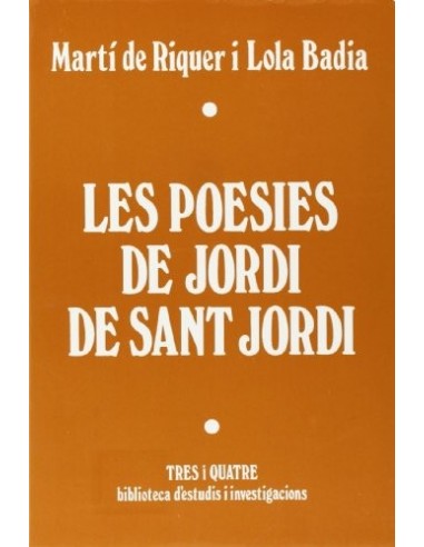 LES POESIES DE JORDI DE SANT JORDI