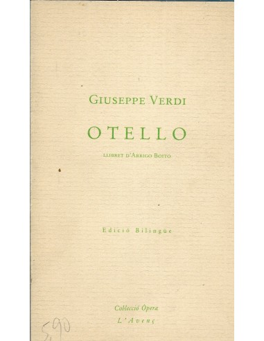 OTELLO Llibret d´Arrigo Botto Edició...