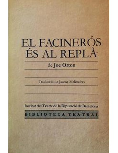 EL FACINERÓS ÉS AL REPLÀ