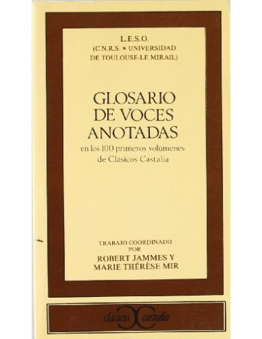 GLOSARIO DE VOCES ANOTADAS en los 100...