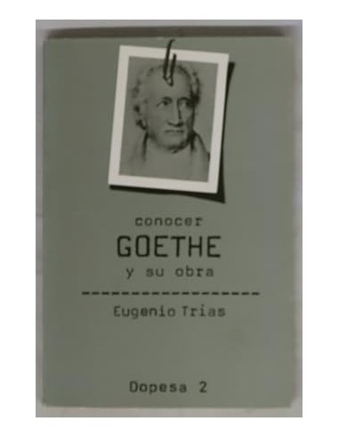CONOCER GOETHE Y SU OBRA