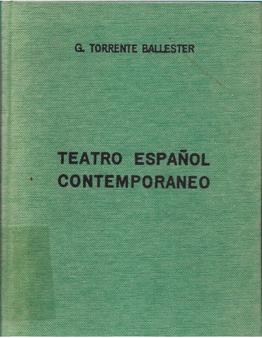TEATRO ESPAÑOL CONTEMPORÁNEO