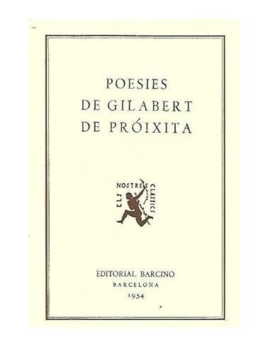 POESIES DE GILABERT DE PRÓIXITA