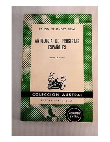 ANTOLOGÍA DE PROSISTAS ESPAÑOLES