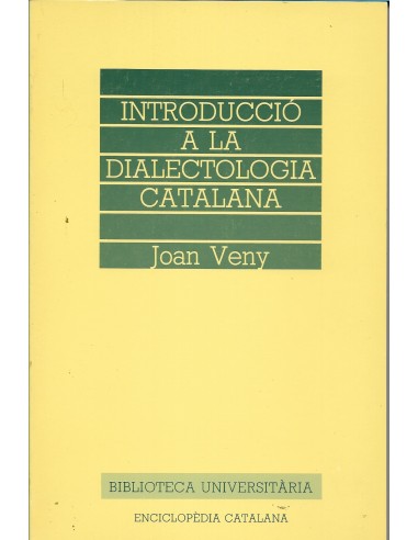 INTRODUCCIÓ A LA DIALECTOLOGIA CATALANA