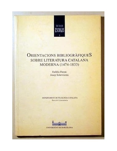 ORIENTACIONS BIBLIOGRÀFIQUES SOBRE...