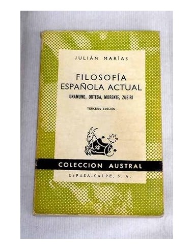 LA FILOSOFÍA ESPAÑOLA ACTUAL