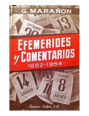 EFEMÉRIDES Y COMENTARIOS 1952-1954