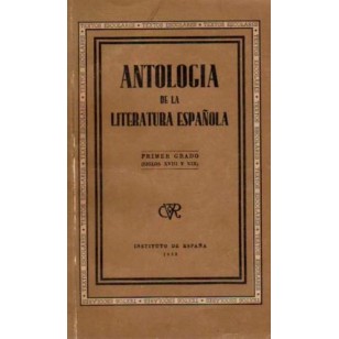 ANTOLOGÍA DE LA LITERATURA ESPAÑOLA...