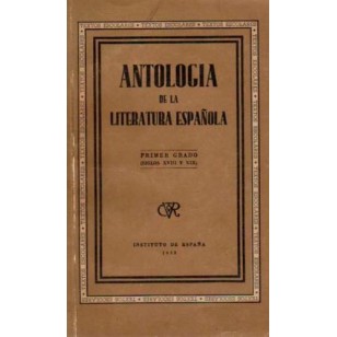 ANTOLOGÍA DE LA LITERATURA ESPAÑOLA...